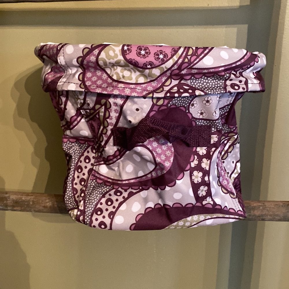 *Retired* New Thirty-One Mini Utility Bin in Patchwork Paisley - Picture 4 of 6